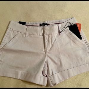 Dear John white cuffed shorts